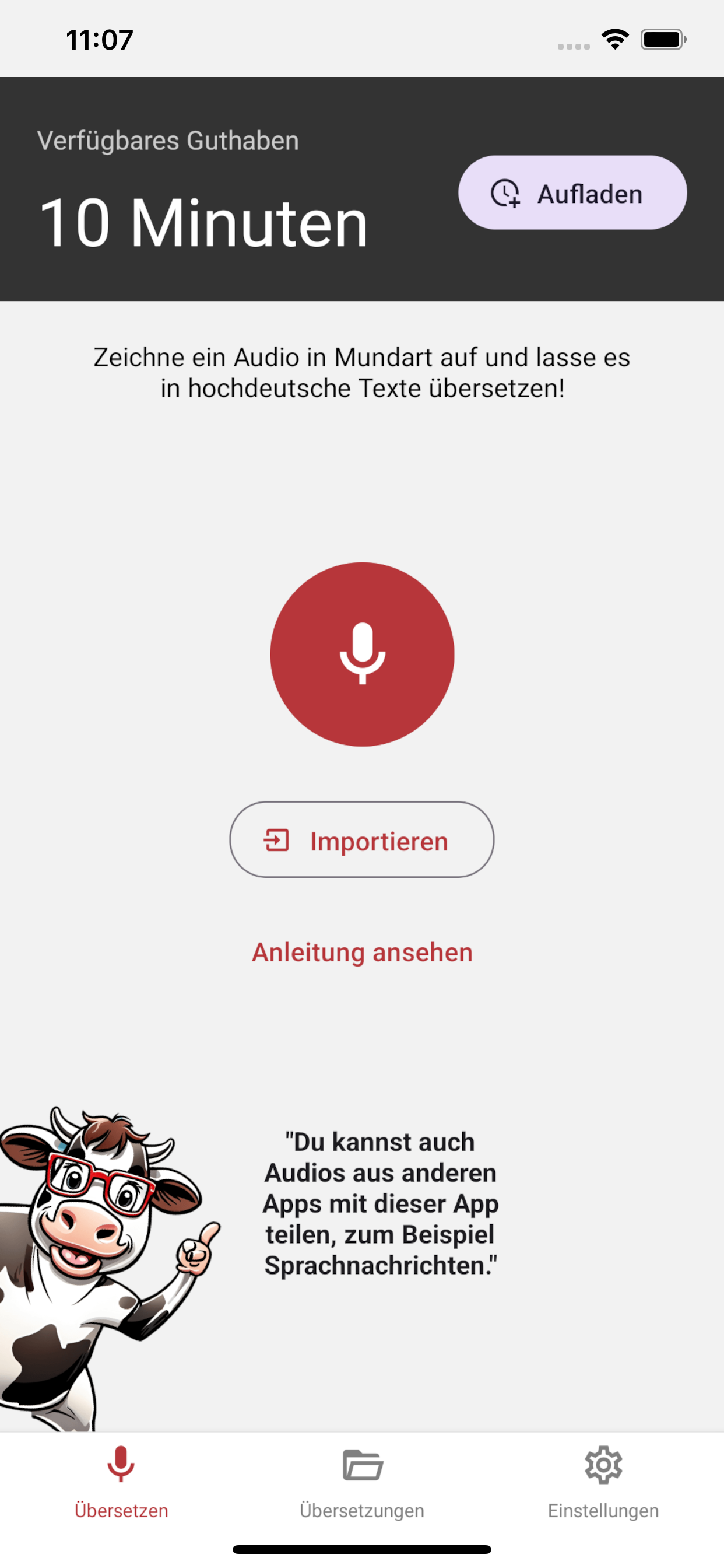 Aufzeichnen einer Sitzung
